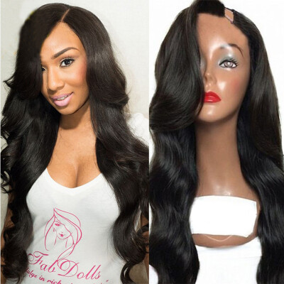 

Brazilian Human Hair U Part Wig Body Wave U Part Human Hair Wigs For Black Women