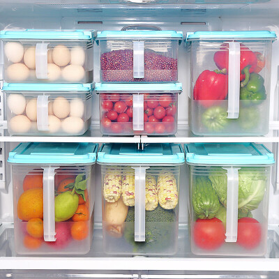 

【Jingdong Supermarket】 HAIXIN Hai Xing refrigerator storage box drawer-style egg crisper transparent plastic rectangular storage box storage box 4.5LX2