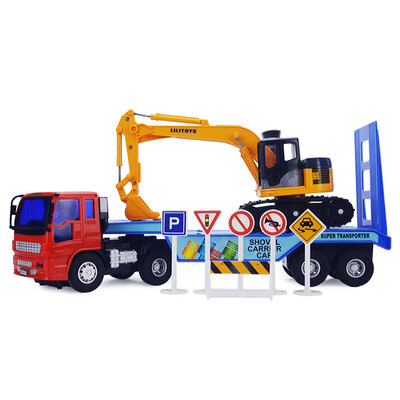 

Сила Ли (Lili) BACKHOE и модель грузовика детские игрушки прицеп мальчик 3-6 лет возраст комбинированных упаковок