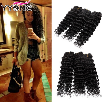 

YYONG Brazilian Deep Wave Virgin Hair 3 Bundles Wet And Wavy Virgin Brazilian Hair 1B Cheap Peerless Virgin Hair Bundle Deals