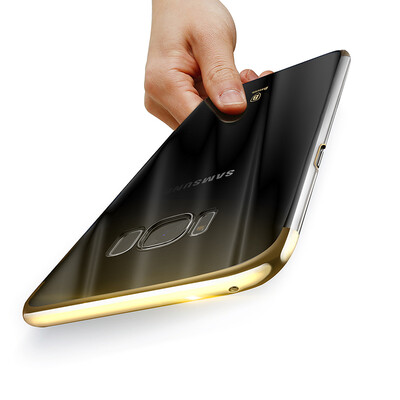 

Times the baseus Samsung Galaxy S8 phone shell plating phone sets transparent shell gold