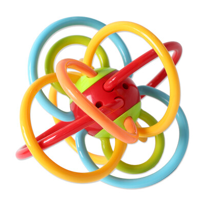 

Ming Ting (MING TA) мягкая пластиковая рука с мячом Манхэттенский мяч детские игрушки зубочистка кровать колокольчик крыса зубы