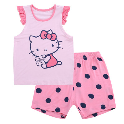 

HelloKitty Girls Vest Set Trousers Pants Go Out KA722CA05P0212 Water Gold Powder 120