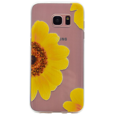 

Sunflower Pattern Soft Thin TPU Rubber Silicone Gel Case Cover for Samsung GALAXY S7 Edge