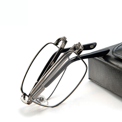 

Father (LaoYeZi) 7009 high-definition optical resin men's folding glasses glasses single light 100 degrees