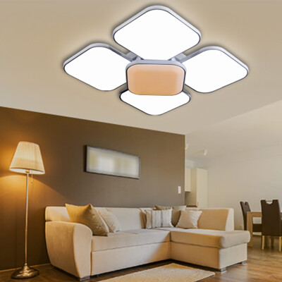 

NVC Ceiling Lamps Living Room Lamps Bedroom Lamps Led Lamps Can Be Controlled Creative Floral Lamps Square Promise Dimming (68W Without Remote Control)