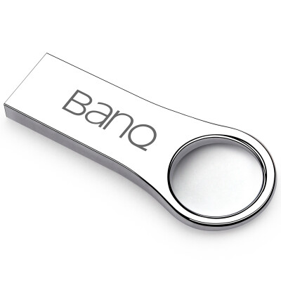 

banq P80 U disk 32G USB30 high-speed waterproof shock metal U disk thin version of silver silver