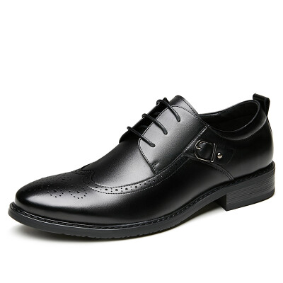 

COSO Bullock carved men's shoes British wind at the end of business casual shoes men's breathable shoes men's C806 black 40 yards