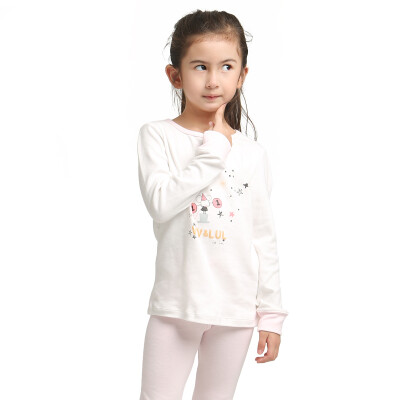 

VIV & LUL Children's underwear sets Girls underwear sets Baby autumn clothes Crouchs pajamas sets DL418209 White 12cm