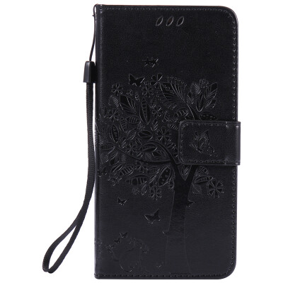 

Black Tree Design PU Leather Flip Cover Wallet Card Holder Case for HUAWEI P9