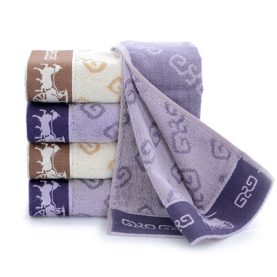 

Bamboo a bamboo fiber towel soft absorbent bamboo charcoal face wash towel horse satin file purple