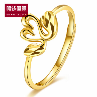 

Ming drilling international Seiko 18K gold ring mother, girlfriend gift (circle can be adjusted