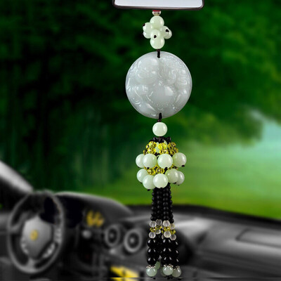 

Hua ornaments car pendant jewelry car supplies car ornaments ornaments car ornaments security pens rearview mirror car accessories gourd into&out of peace