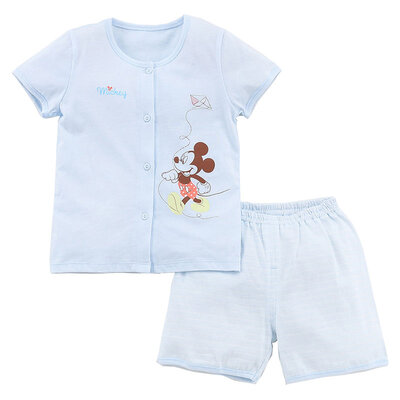

Disney baby baby clothes summer baby before the open short sleeve before the open set DA622BR10N0173 light blue 73 yards