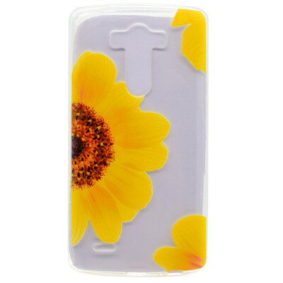 

Sunflower Pattern Soft Thin TPU Rubber Silicone Gel Case Cover for LG G3