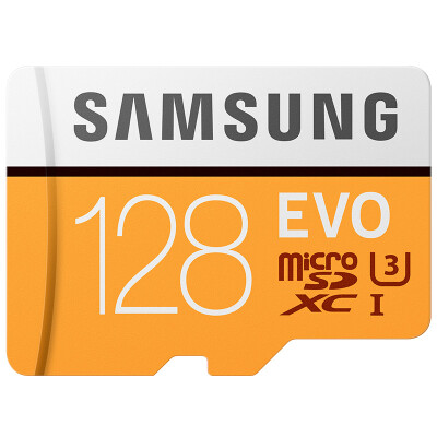 

Samsung (SAMSUNG) memory card 128GB transfer speed of 100MB / s UHS-3 Class10 high-speed TF card (Micro SD card) yellow upgrade