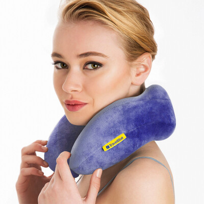 

Blue brigade TRAVEL BLUE car U-pillow high-iron head pillow neck pillow aircraft travel pillow afternoon pause pillow pillow foldable storage
