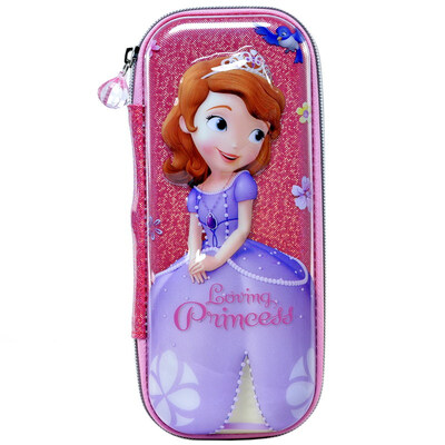 

Disney Phi Phi small princess children pencil case stationery puppy pencil box fashion creative pen bag learning supplies A-9007 rose