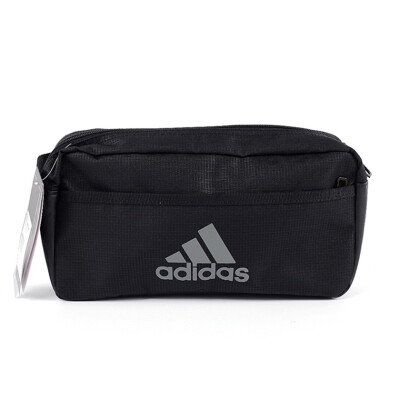 

Adidas adidas 2017 summer new men&women sports leisure pockets travel bag shoulder bag black AK0014 fashion simple light atmosphere