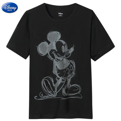 

DISNEY T-SHIRT Disney мультфильм стиль мода короткий рукав футболка г-жа случайные шею D17ST007 черный M