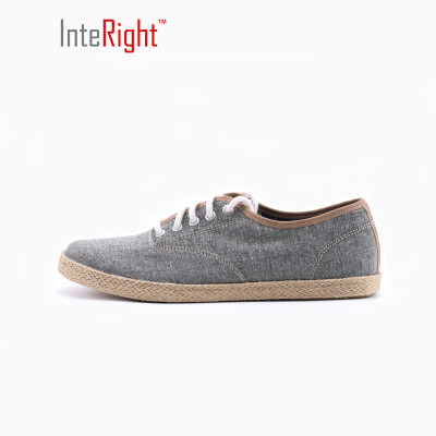 

INTERIGHT Men&39s Korean version of the simple sky along the fashionable casual shoes M002 light blue gray 42