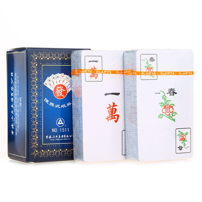 

3A Solitaire mahjong playing cards mahjong matte portable mahjong mini mahjong one set a total of 144