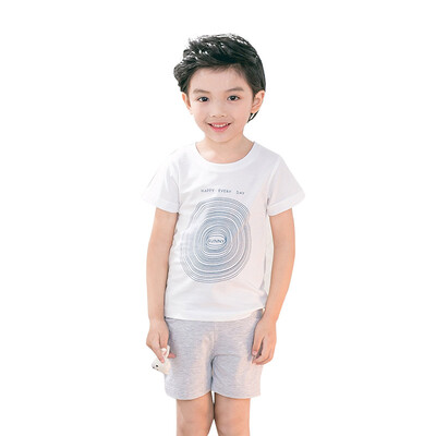

Yu Zhaolin YUZHAOLINE Kids T-Shirts Summer Outdoors Boys Short Sleeve Shorts Set M426637 Happy Swirl 120 yards