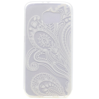 

Half flower Pattern Soft Thin TPU Rubber Silicone Gel Case Cover for Samsung GALAXY S6