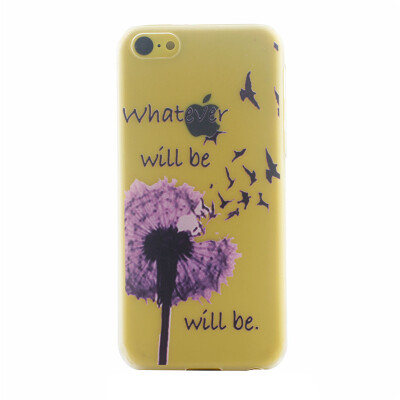 

Purple Dandelion Pattern Soft Thin TPU Rubber Silicone Gel Case Cover for IPHONE 5C