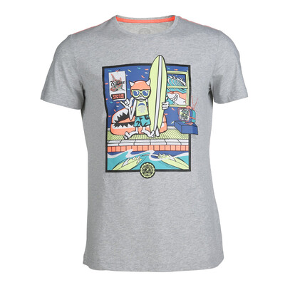 

XTEP Men&39s short sleeve t-shirt casual short round neck breathable sports jacket 985229011136 light gray gray XL