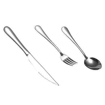 

Jia Bai knife and fork spoon sets of stainless steel knife and fork spoon three sets of steak sets of knife