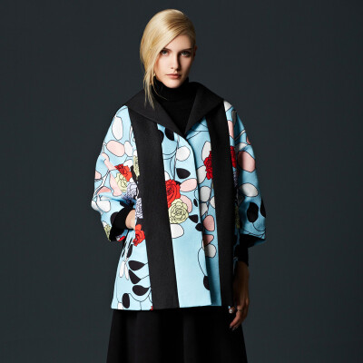 

Mak Rebecca Marc Rebecca Europe&the United States fashion personality loose section print jacket coat 55026A color M code