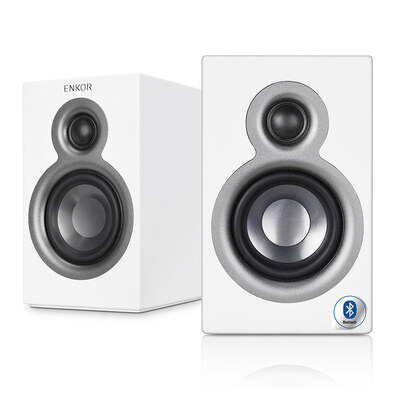 

Enke (ENKOR) MD10B активные книжные полки 2.0HIFI динамики Bluetooth аудио U диск NFC белый
