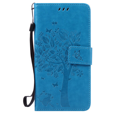 

Blue Tree Design PU Leather Flip Cover Wallet Card Holder Case for SAMSUNG J510 J52016