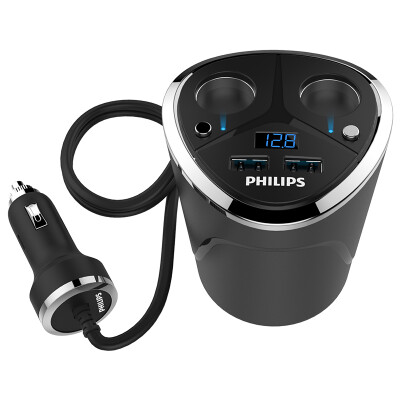 

PHILIPS DLP2029 Dual USB Car Charger Adapter Vehicle Cigarette Lighter 12V 31A Auto Quick Charge For Mobile Phone