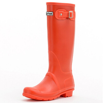 

Jingdong supermarket] PaulFrank mouth monkey rain boots ladies high tube fashion solid color rain boots waterproof shoes cover shoes PF1015 pink 37 yards