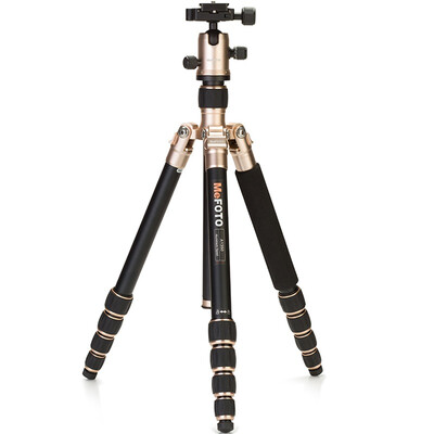 

Mobil MeFOTO A1350Q1 aluminum alloy portable SLR camera tripod PTZ champagne gold