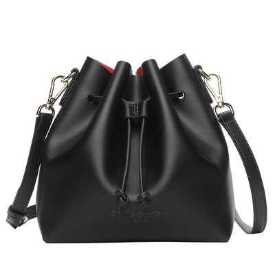 

Samsonite (Samsonite) сумка плеча сумку моды PU кожаный шнурок мешок Drawstring ковша сумка ВК8 * 09004 черный ведро мешок