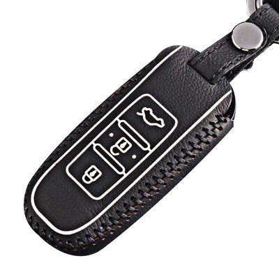 

Huashi Toyota Highlander key bag hand sewing smart two-button black special steam key set keychain