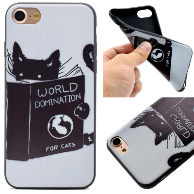 

Cat Pattern Soft Thin TPU Rubber Silicone Gel Case Cover for IPHONE 7 Plus