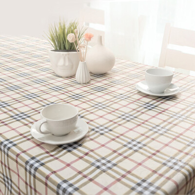 

FOOJO rich tablecloth high temperature waterproof anti-oil PVC tablecloth table cloth 135 180cm grid