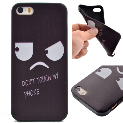 

Гнев Pattern Мягкий тонкий ТПУ резиновый силиконовый гель Дело Чехол для IPHONE 5/5S/5SE