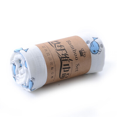 

Bamboo a hundred towels home textiles bamboo fiber children bath towel baby bag blanket double gauze printing section white 200g article 90 100cm