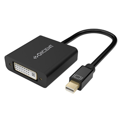 

QIC MFD-BK Mini DP to DVI Adapter Mini Displayport to DVI Adapter HD Interface Cable Apple MacBook Air Pro Lightning Interface Projector