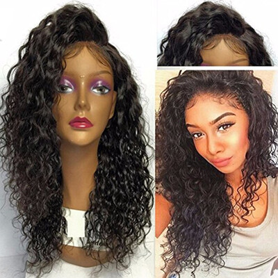

Cheap Lace Front Human Hair Wigs Brazilian Virgin Hair Water Wave Front Lace Human Hair Wig For Black Women Curly Lace Front Wigs