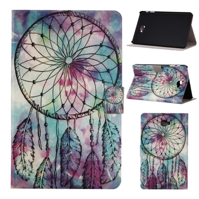 

Pink Dreamcatcher Style Classic Flip Cover with Stand Function and Credit Card Slot for Samsung Galaxy Tab A 10.1 T580N