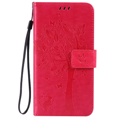 

Rose Tree Design Кожа PU откидной крышки Кошелек Карты Держатель чехол для LG G4