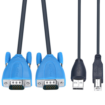 

Win (shengwei) VS-5021 VGA switch two into a wiring 2 full intelligent band audio remote control automatic vga share video switch