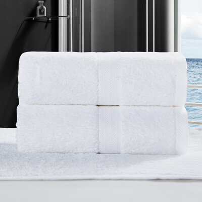 

Yamen (amain) towel home textile five-star hotel cotton towel 2 pieces to increase the thickened cotton scarf white 180g / Article 76 * 46cm