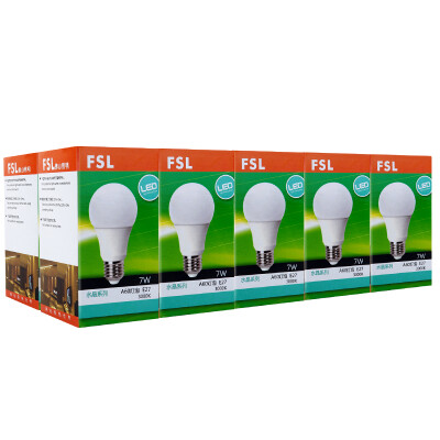 

[Jingdong Supermarket] Foshan Lighting (FSL) LED Bulb Energy Saving Bulb 7W Big E27 Crystal Ball Bulb Daylight 6500K 10 Pack